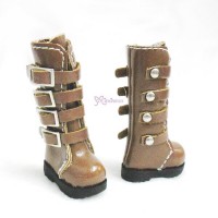 SHP129BRN 1/6 Bjd Neo Blythe Momoko Doll Shoes Buckle Boots BROWN SHP129BRN 1/6 Bjd Neo Blythe Momoko Doll Shoes Buckle Boots BROWN